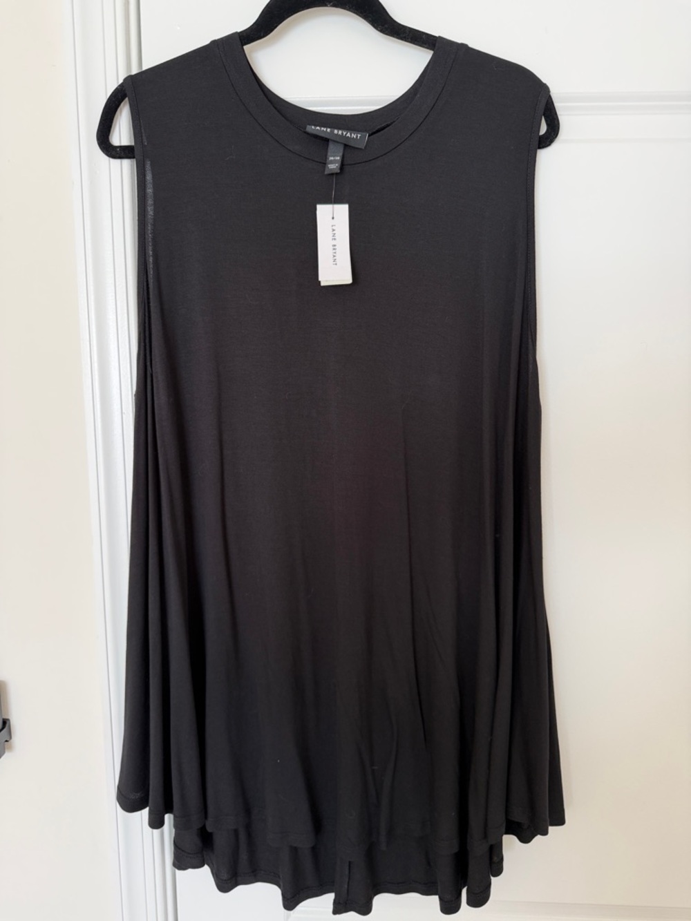 NWT Lane Bryant Black Sleeveless Swing Tank Top